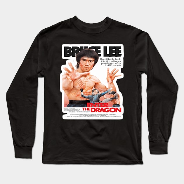 Lee LegendMovie Jeet Kune Do Bruce Be Water Long Sleeve T-Shirt by Garmentcrooks